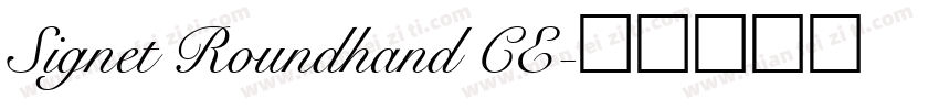 Signet Roundhand CE字体转换